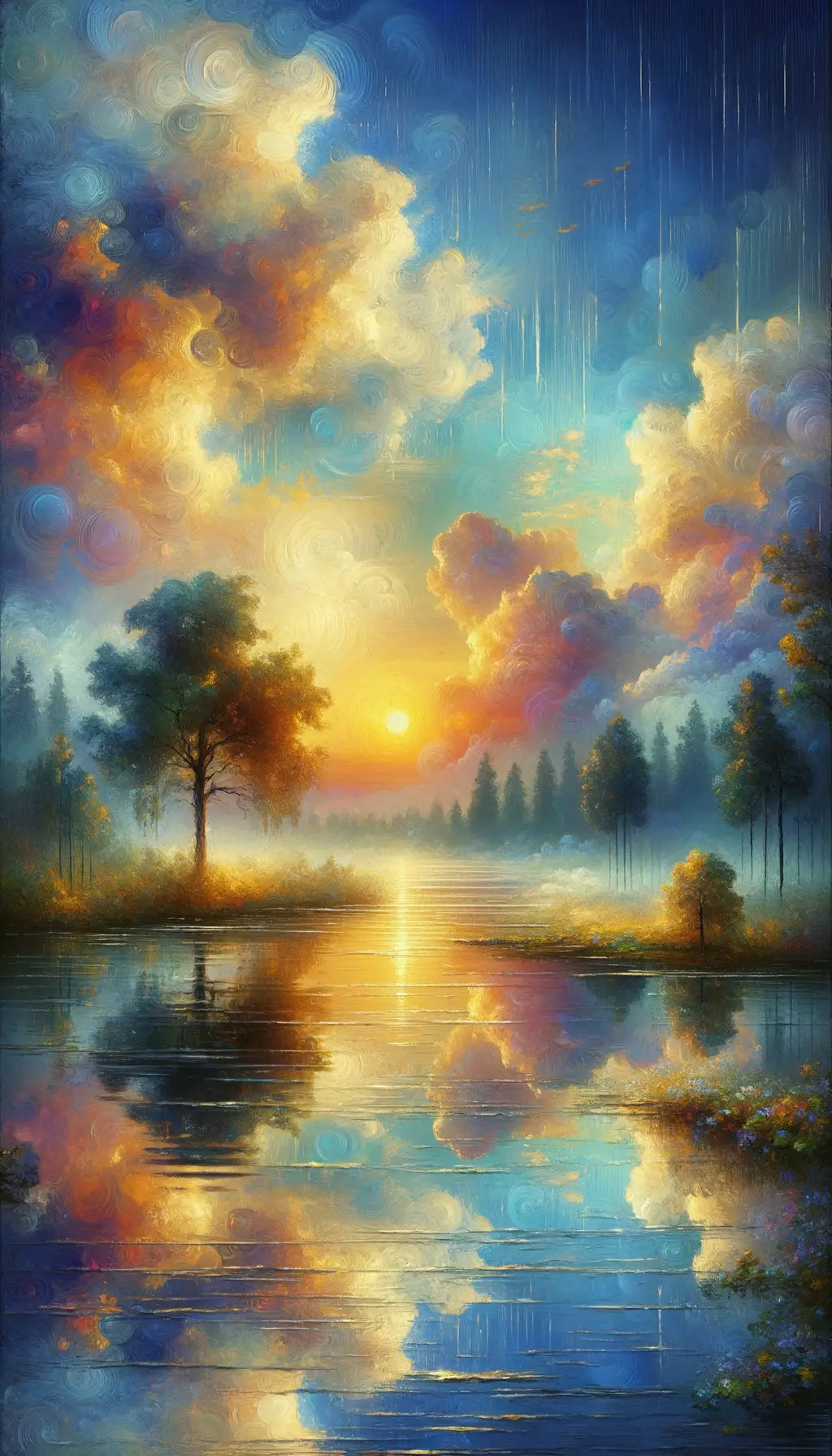 Whispers of Azure Euphoria: In the Embrace of Ephemeral Serenity