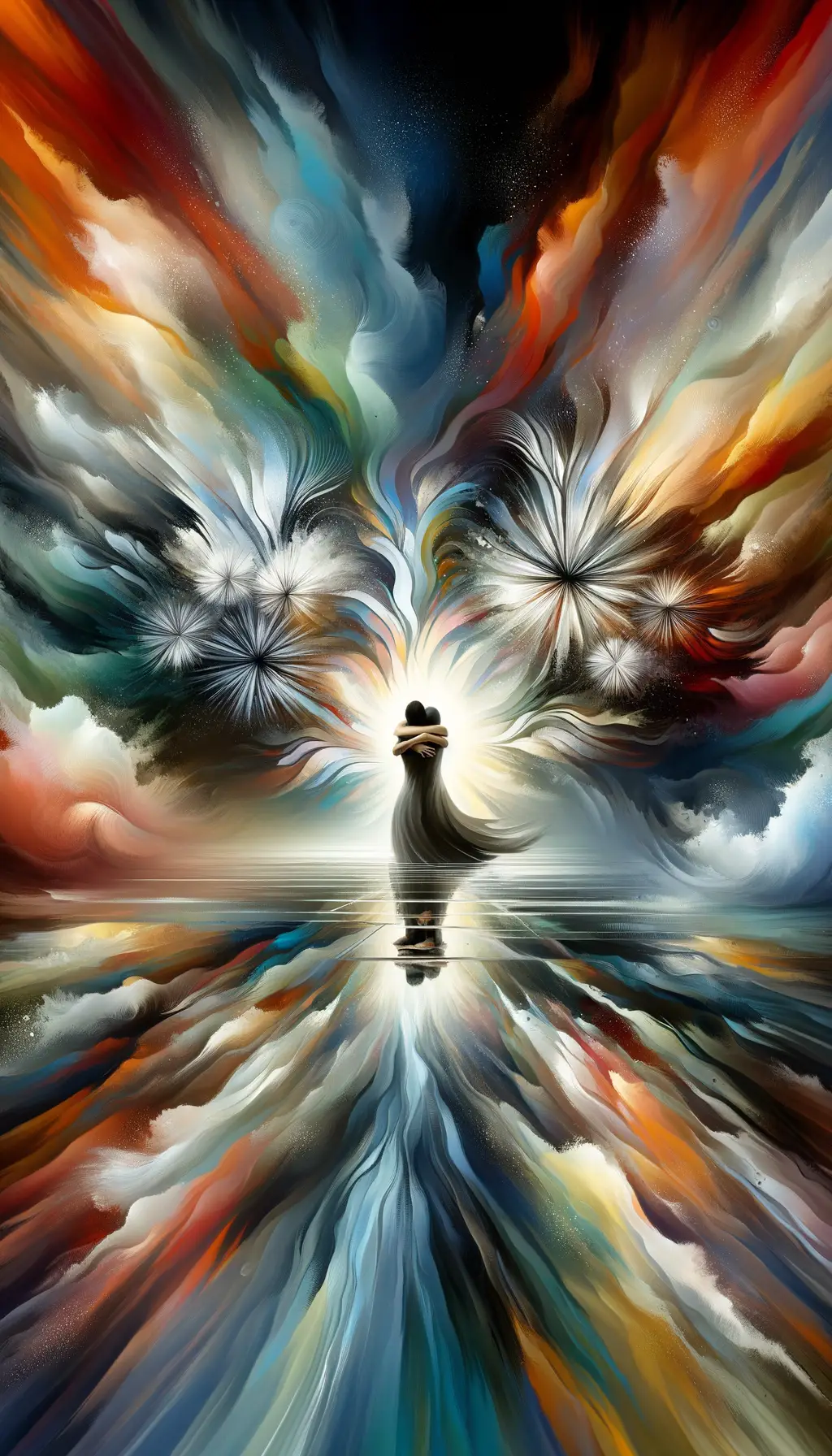 Shadows Embrace Light: Journey of Serenity