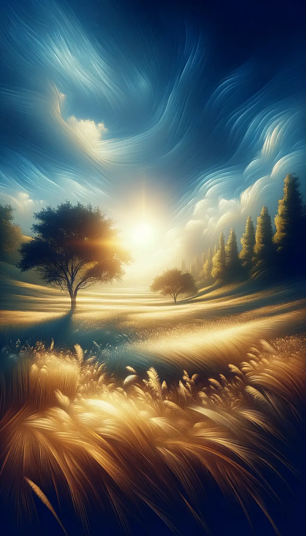Tranquil Reverie: Tears of the Meadow under Sunlit Rain
