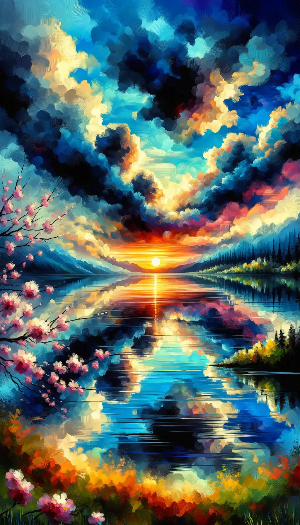 Whispers of Dawn: Azure Serenity