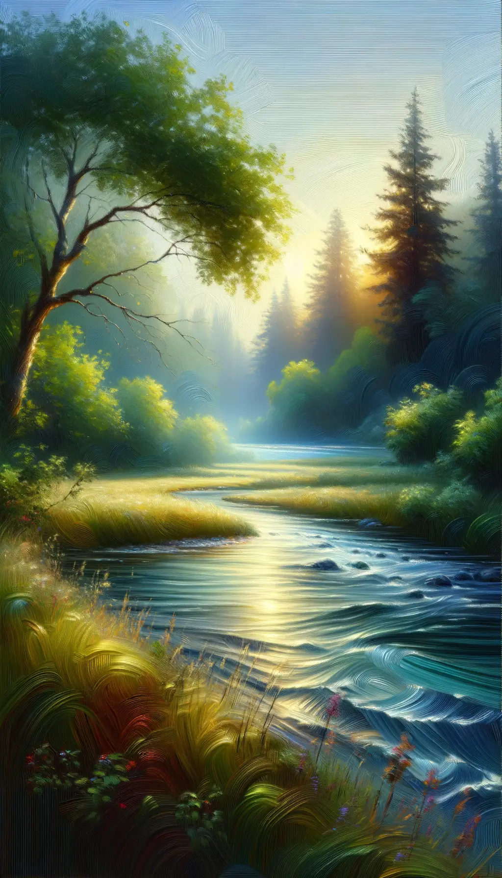 Whispers of the Meadow: Breeze Dance in Sunlit Silence