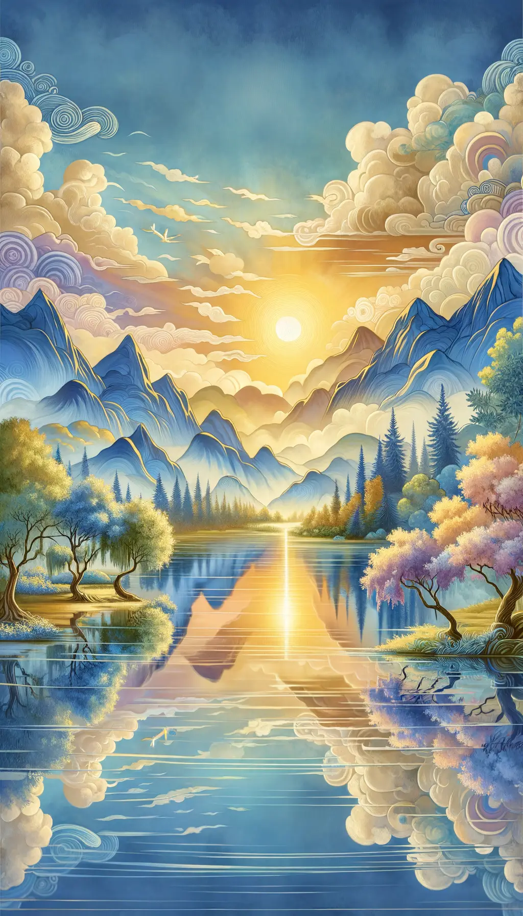 Serenity's Breath: Sunrise Symphony of Hope