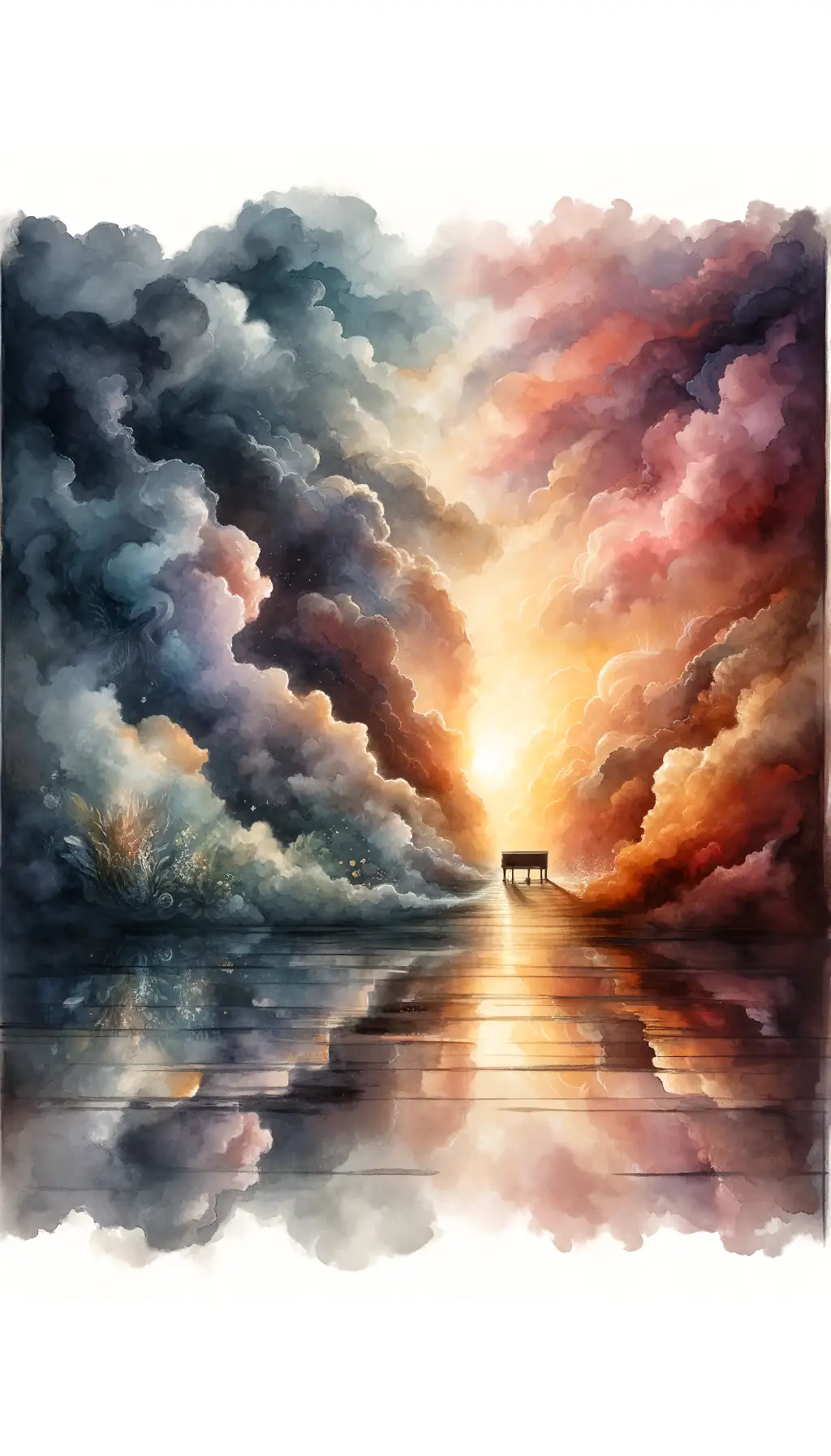 Whispers of Resilience: A Symphony in Watercolor