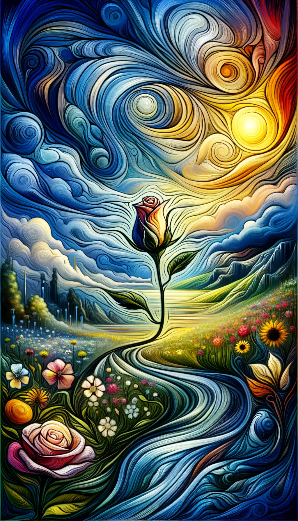 Whispers of Renewal: Blooming Souls in Sunlit Serenity