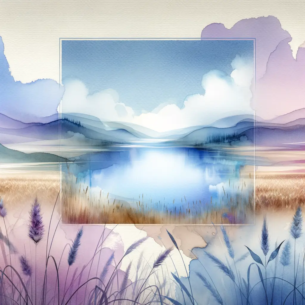 Ethereal Harvest: A Golden Reverie of Tranquil Waters