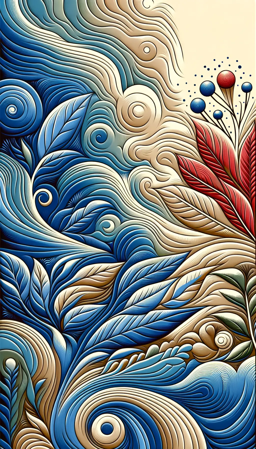 Serenity's Bloom: Blossoming Souls in Azure Silence