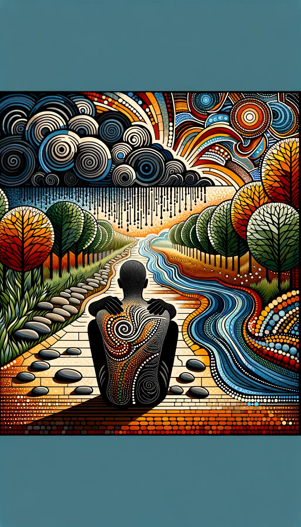 Soothing Streams of Self-Discovery: Healing Shadows in Autumn's Embrace