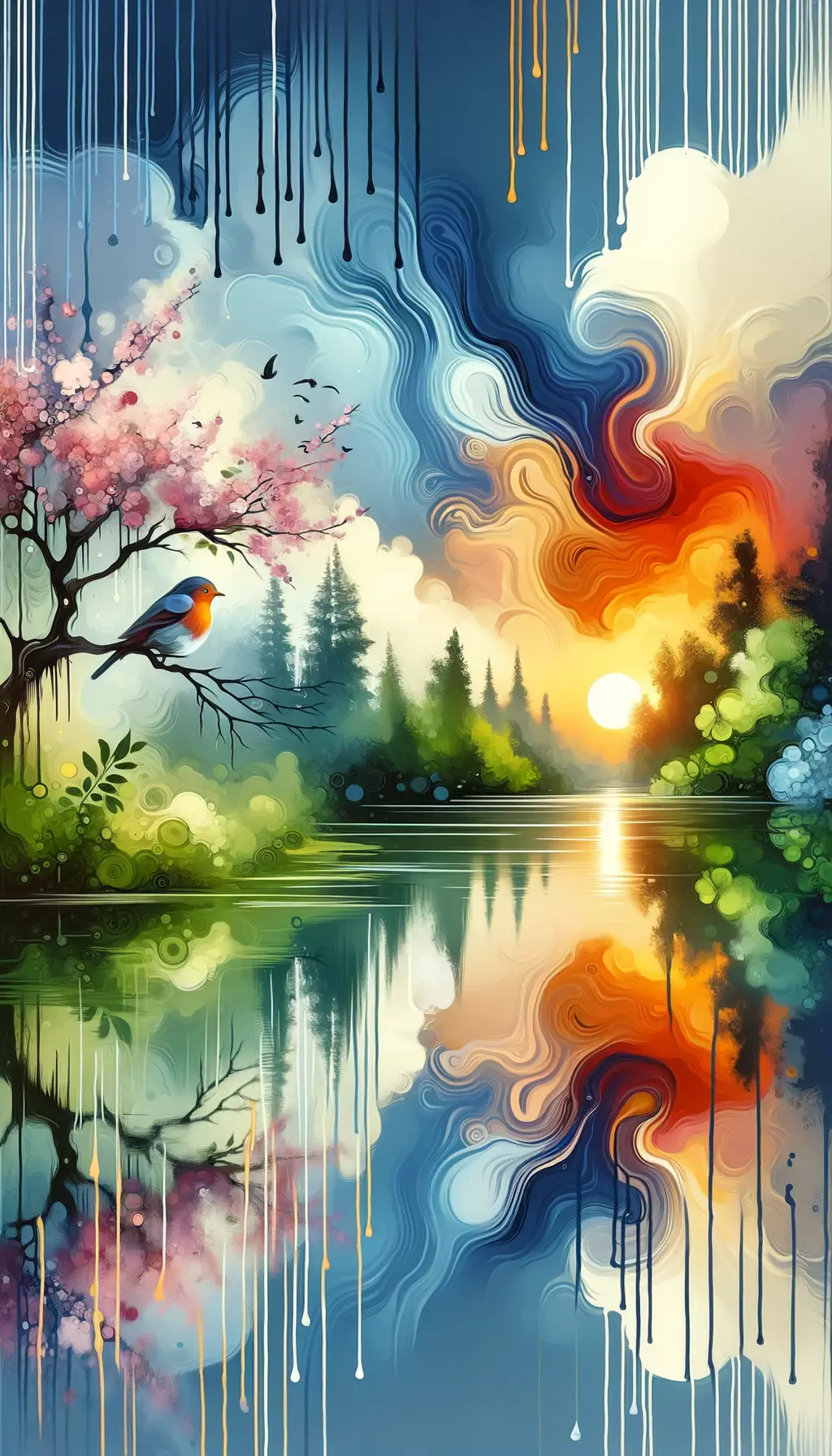 Whispers of Harmony: Emotions Flowing through the Sunset