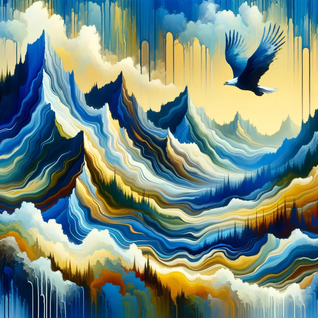 Echoes of Renewal: Radiant Resilience in Mountain's Embrace