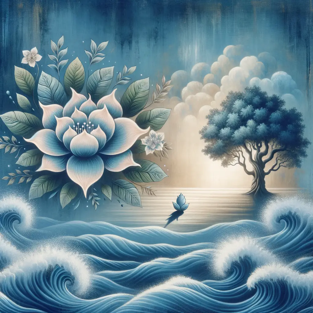 Whispers of Resilience: Blooming Serenity in a Therapy's Embrace