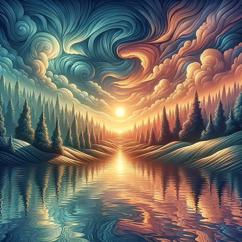 Whispers of the Emerald Path: Sunset's Therapy Dance