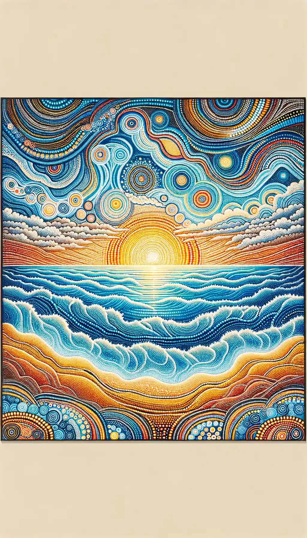 Whispers of Ocean, Sunset and Sky: Healing Through Dot Worlds