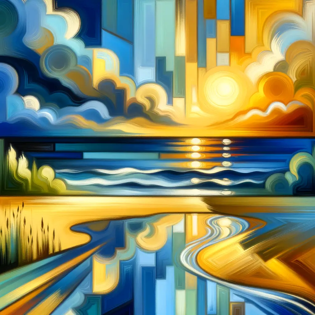 Serenity's Embrace: Symphony of Sunset and Sky