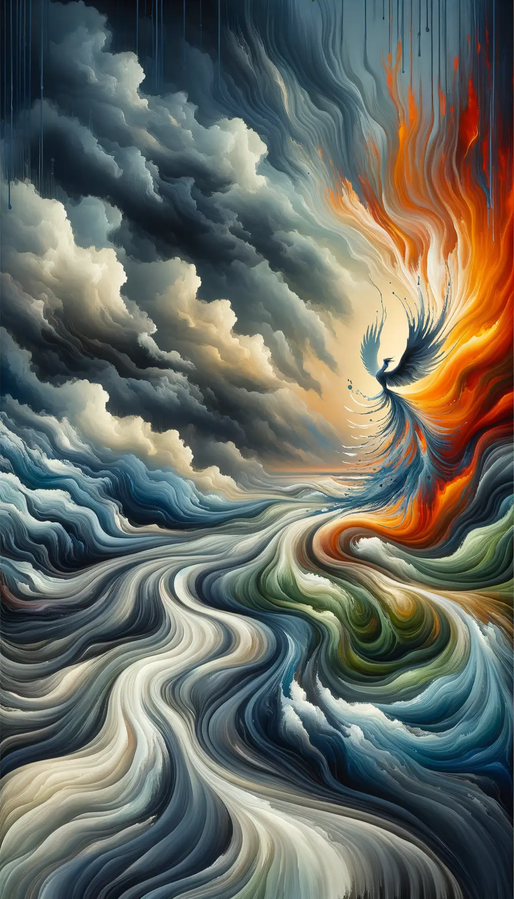 Embers of Resilience: Rebirth in Turbulent Tranquility