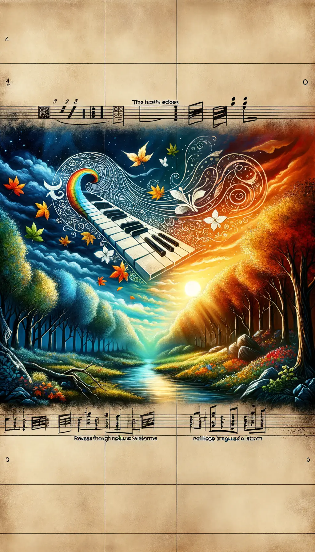 Whispers of Rainbows: A Woodland Sonata in Autumn's Embrace