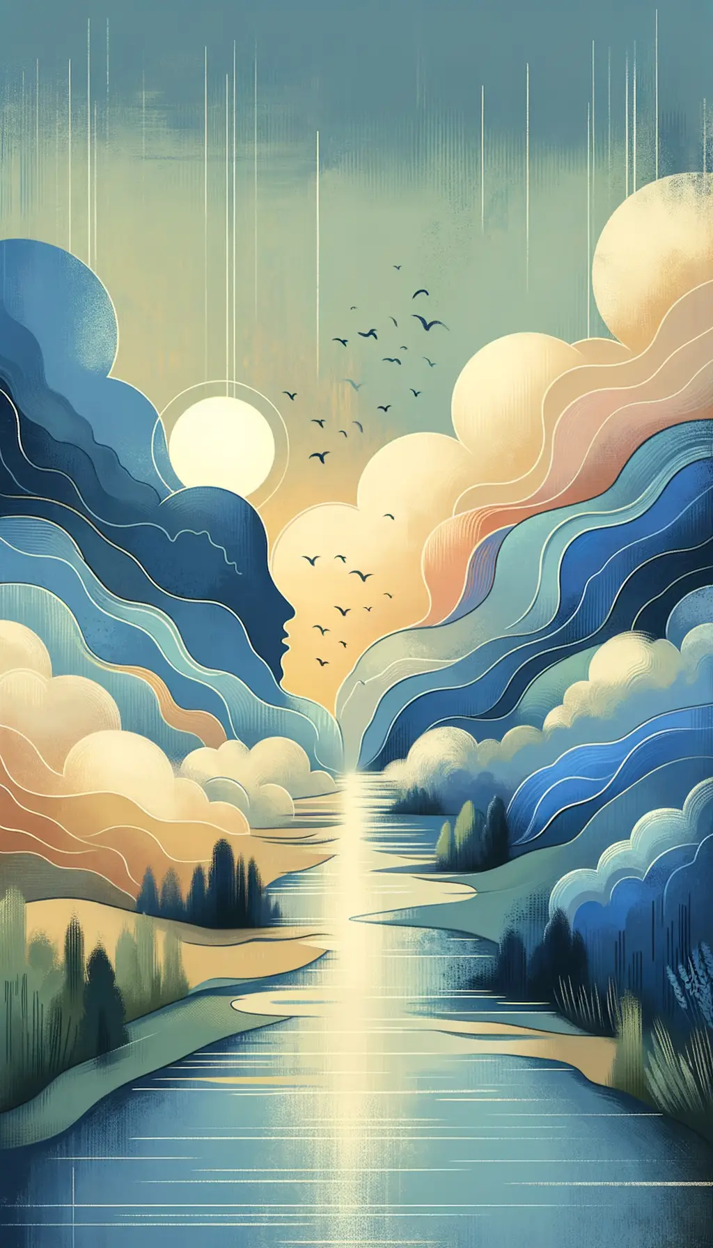 Whispers of Eternal Blue: The Silent Countryside of Healing