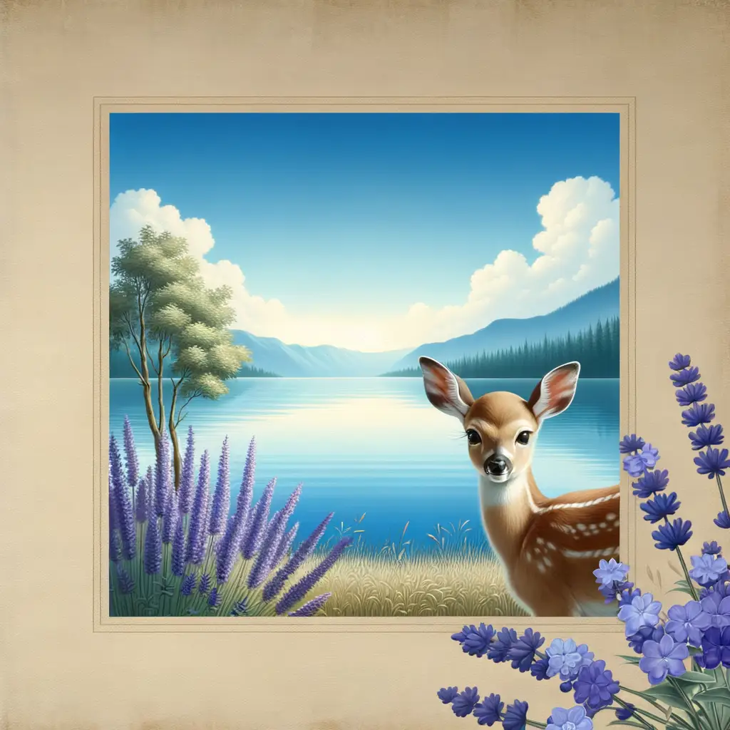 Whispers of Tranquility: The Guardian Doe of Healing Waters