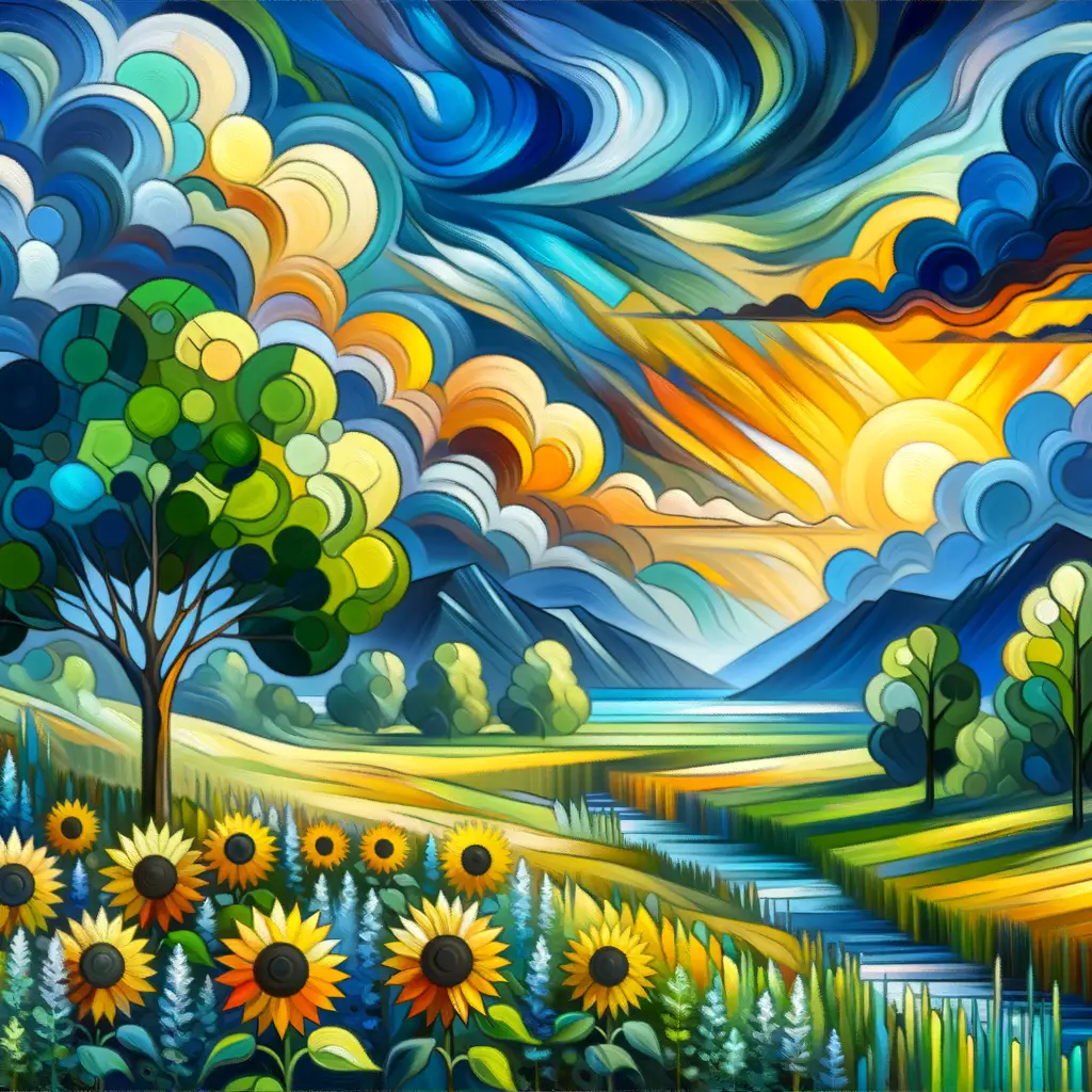 Serenity's Resurgence: A Symphony of Sunflower and Sky