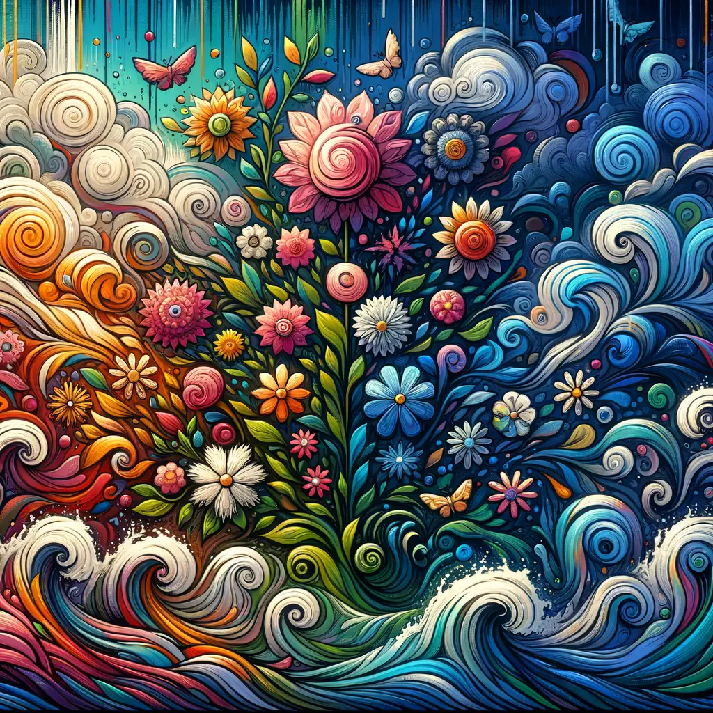 Floral Symphony: A Healing Journey through Colors and Emotions"