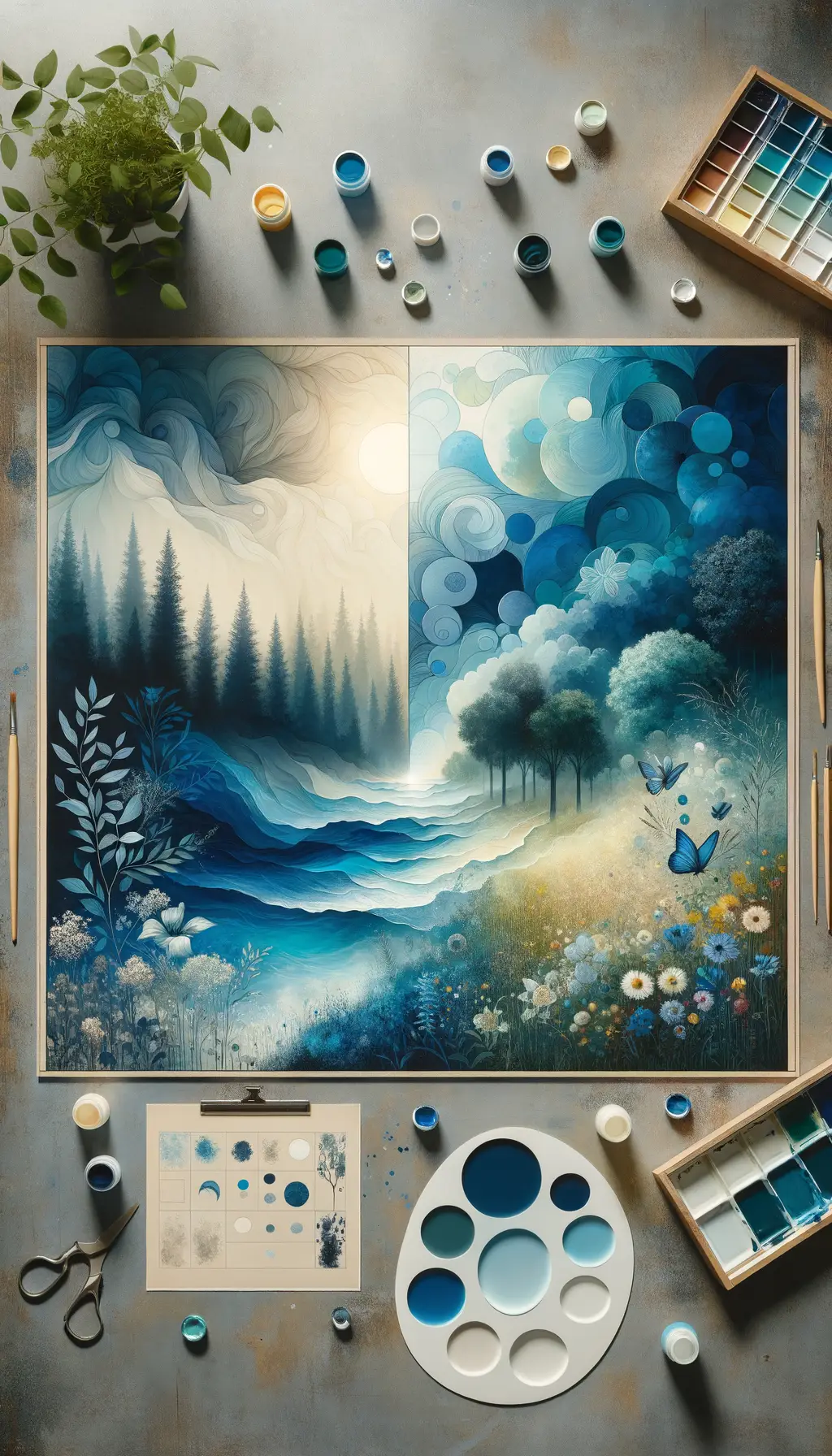 Whispers of the Soul: Ocean's Serenity, Fields of Wildflowers, Forest's Calm