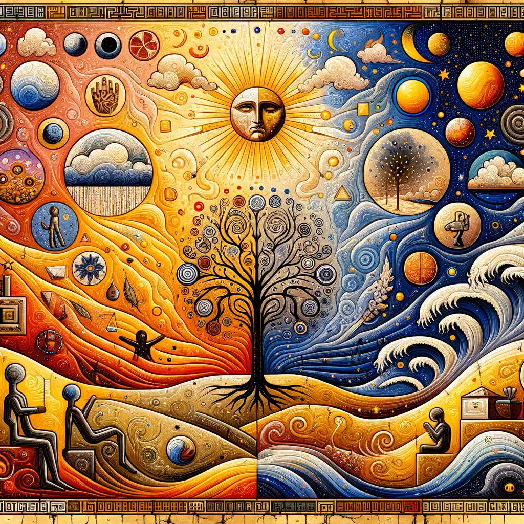 Spectrum of the Soul: A Byzantine Mosaic of Emotional Weather