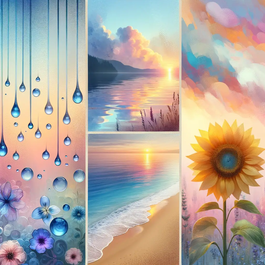 Whispering Raindrops: Sunflower's Resilience