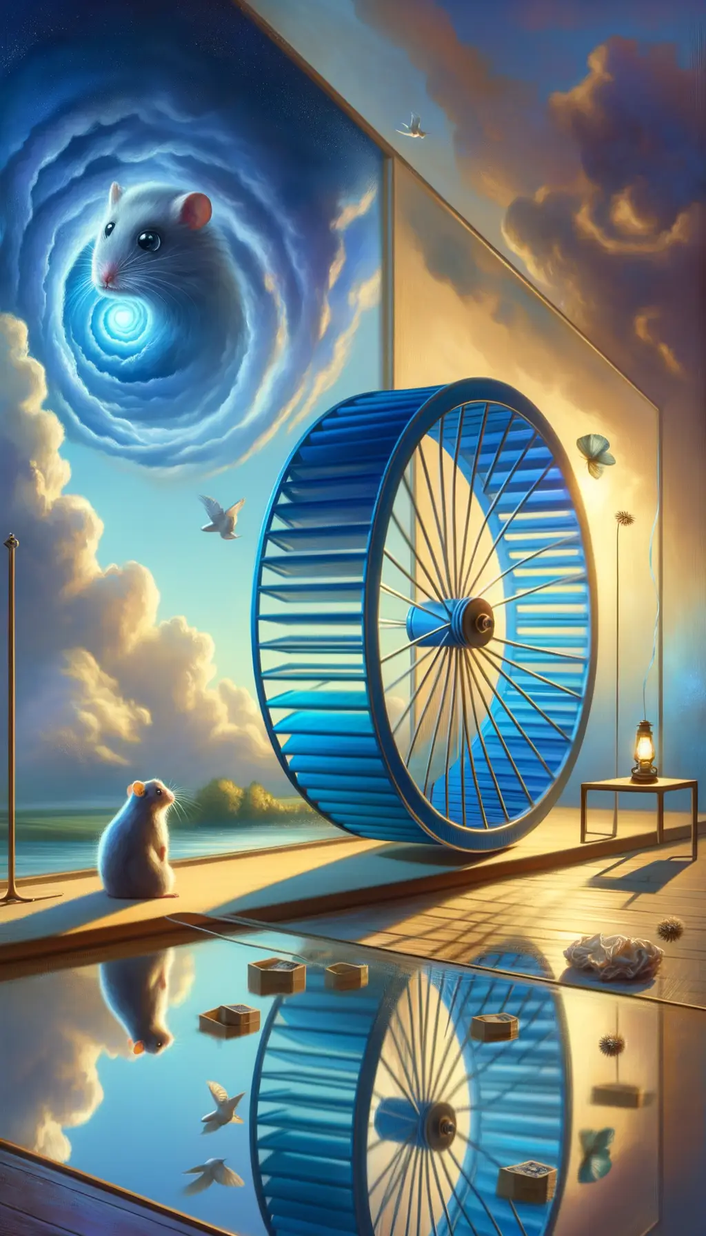 Echoes of Stillness: A Surreal Journey Through Emotional Cycles