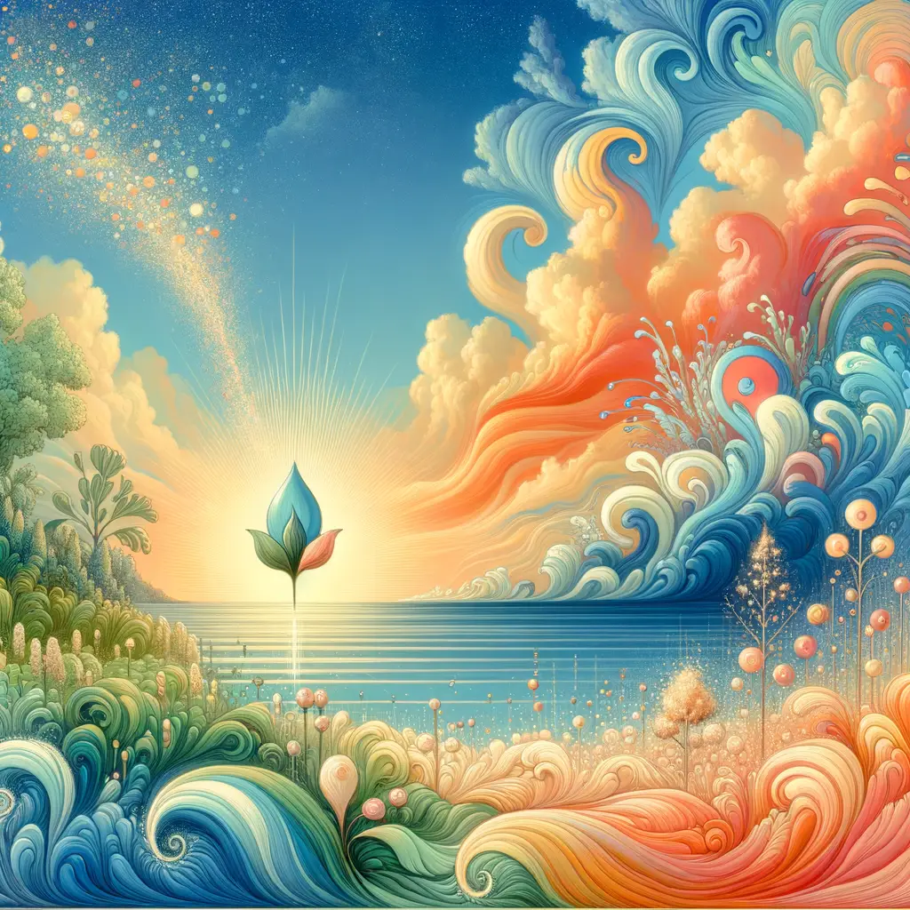 Ethereal Whispers: Blooming Serenity of a Therapy Garden