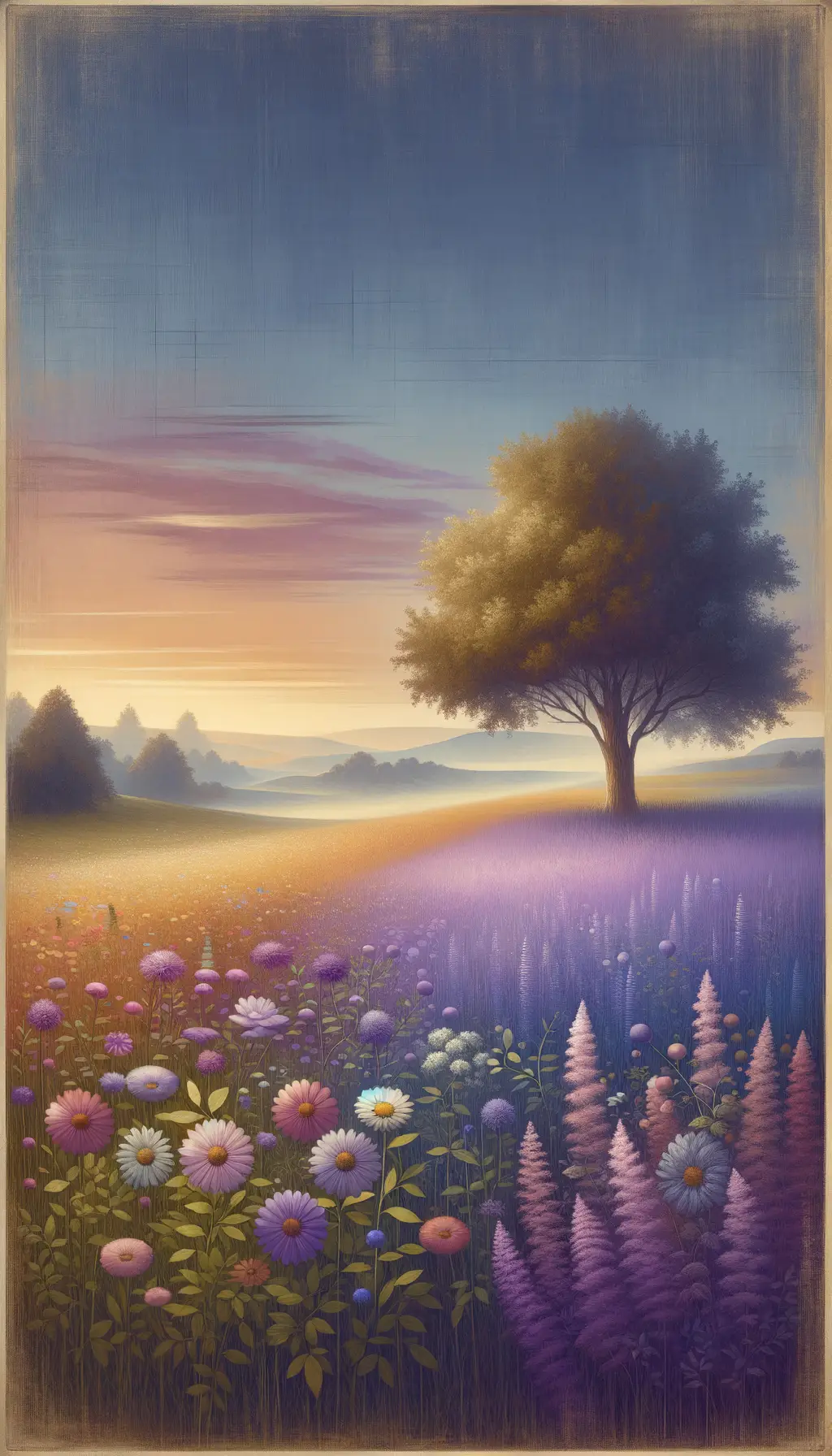 Serenity's Bloom: Through Therapeutic Meadows and Oak Embrace