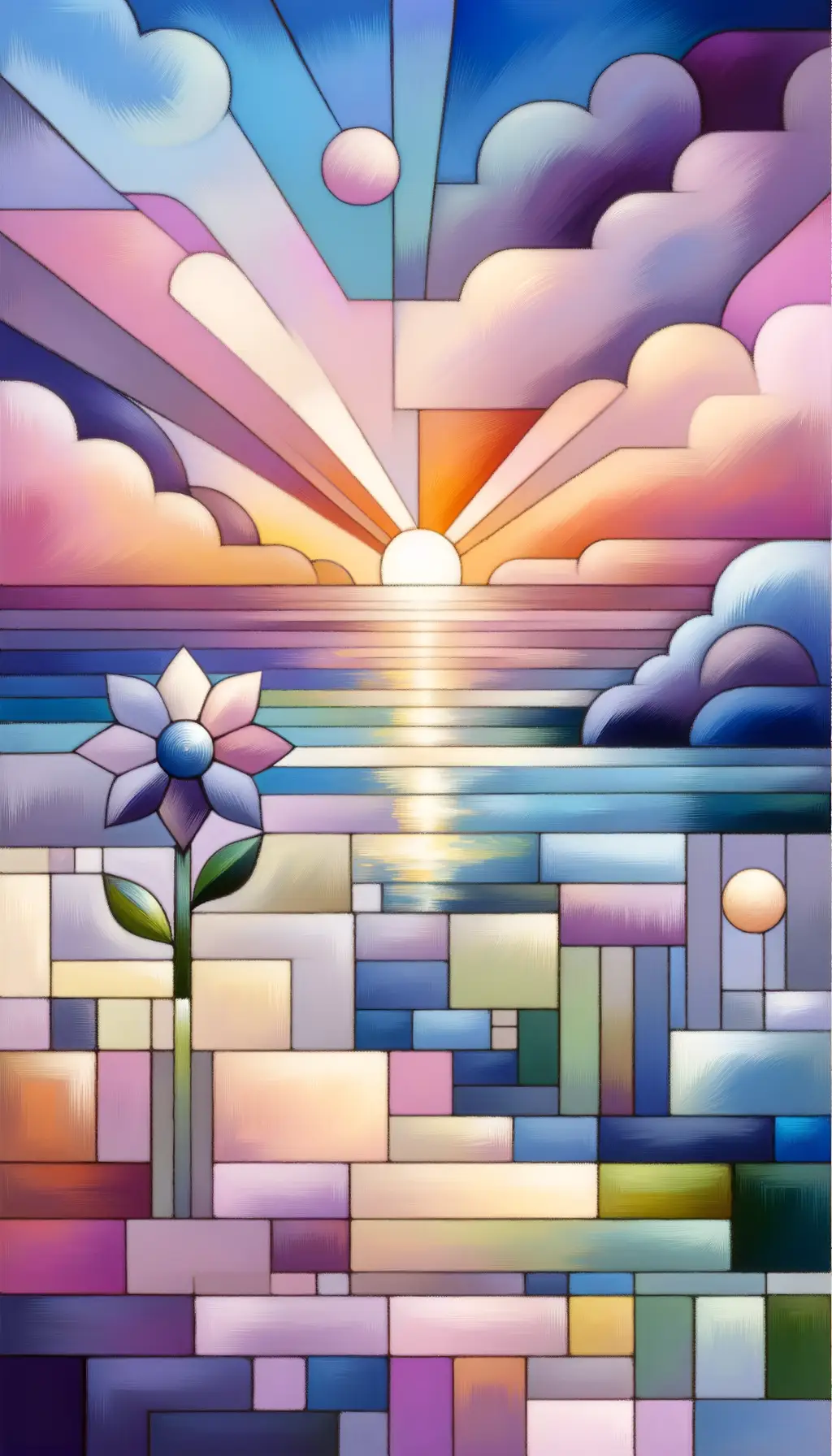 Elysian Dreams: Blossoming Echoes in Lavender Hues
