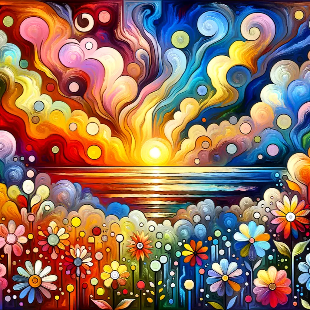 Flourish: Sunrise of Transformation, Rain of Release in a Garden of Change