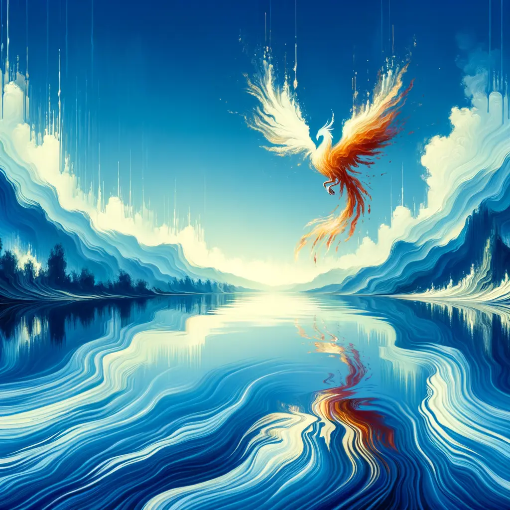 Rising from Stillness: The Phoenix's Dance of Resilience