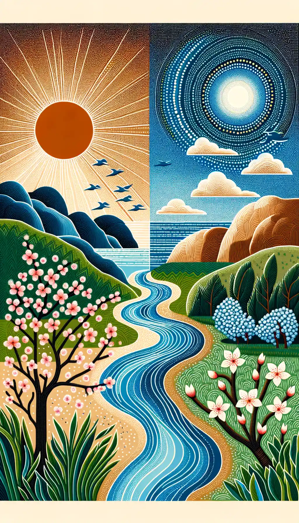 Gentle Hearts Blossoming: Emotive Symphony in Dot