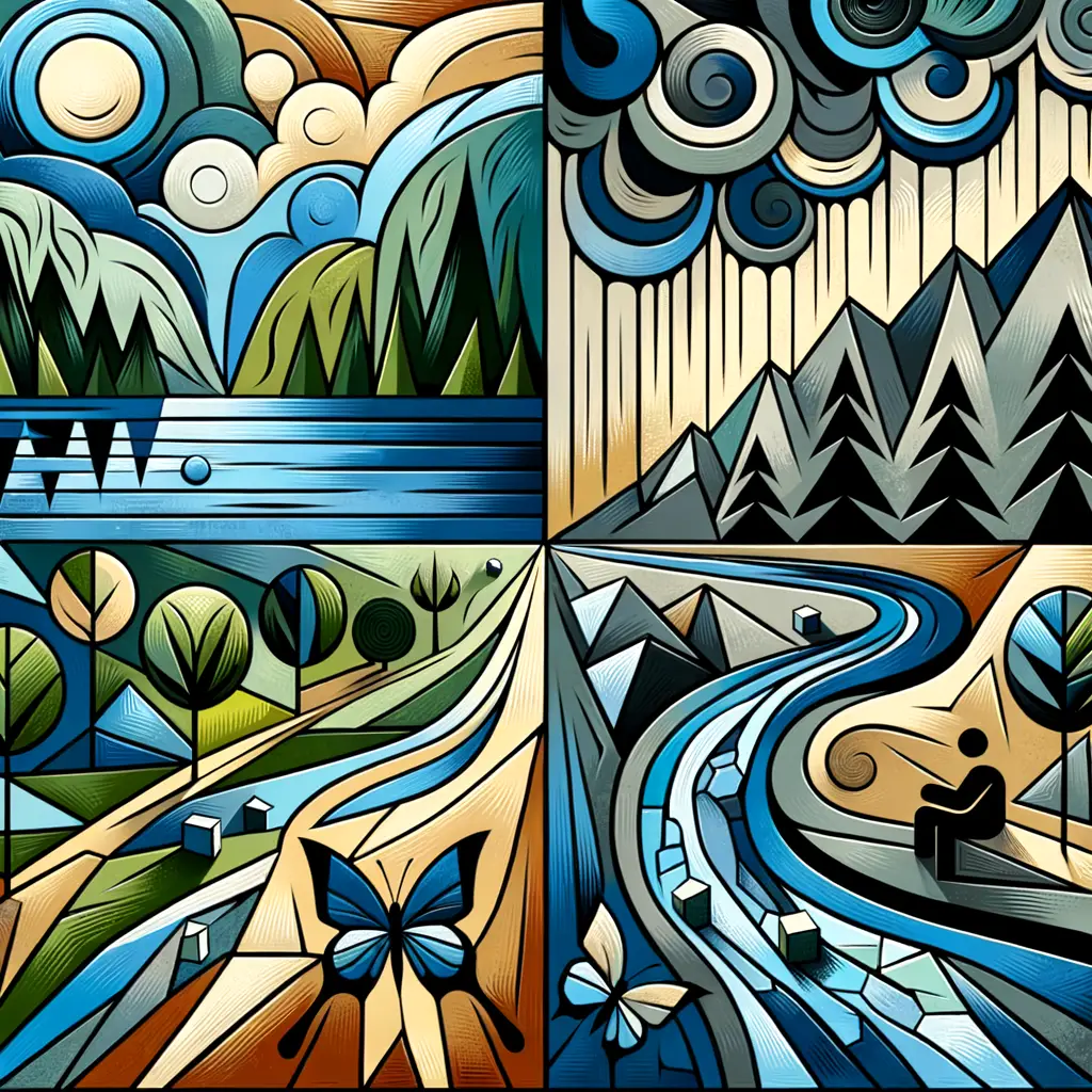 Metamorphosis Echoes: A Cubist Tapestry of Therapy