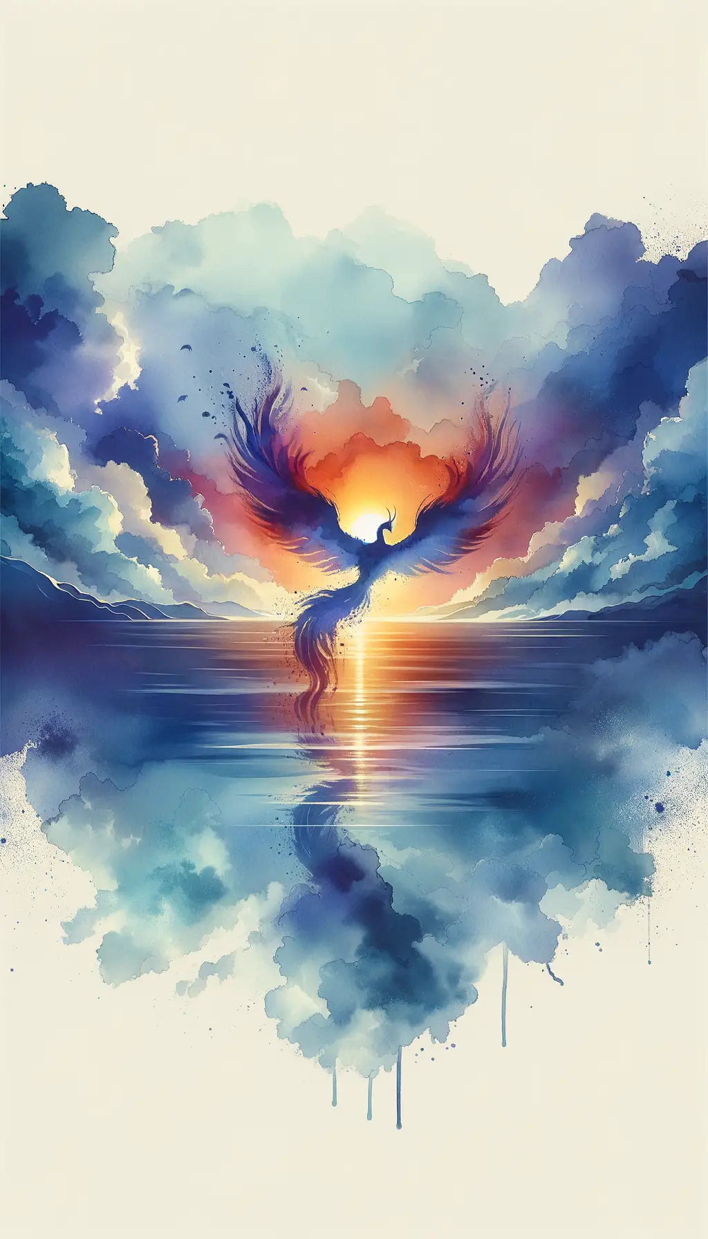 Indigo Resurgence: Phoenix of Healing Solace