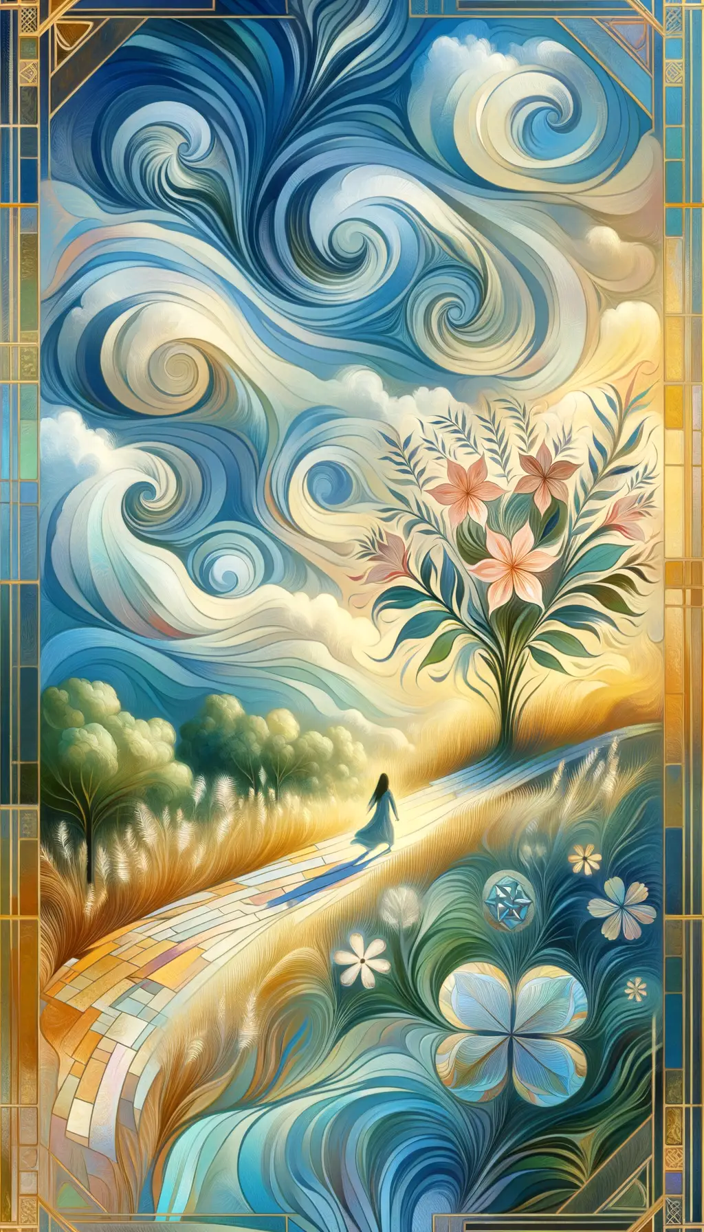 Blossoms of Serenity: An Emotional Garden Unfolds"