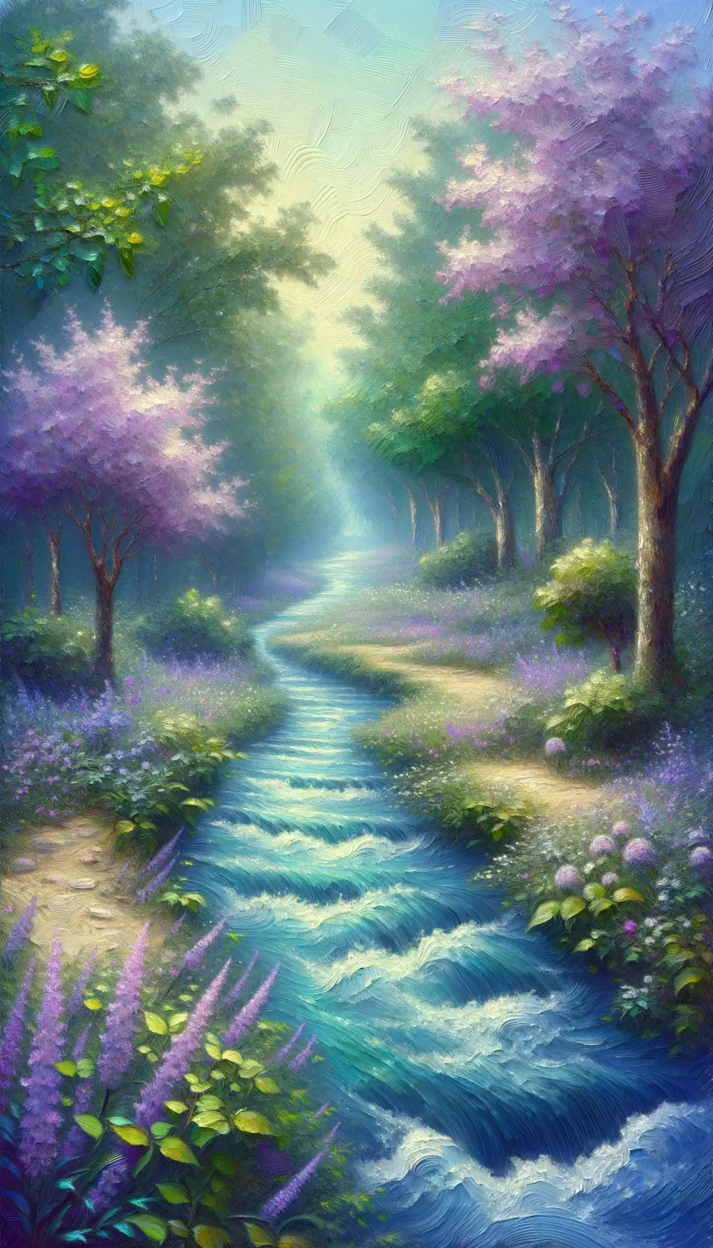 In the Whispering Woods: A Symphony of Lilac Tranquility