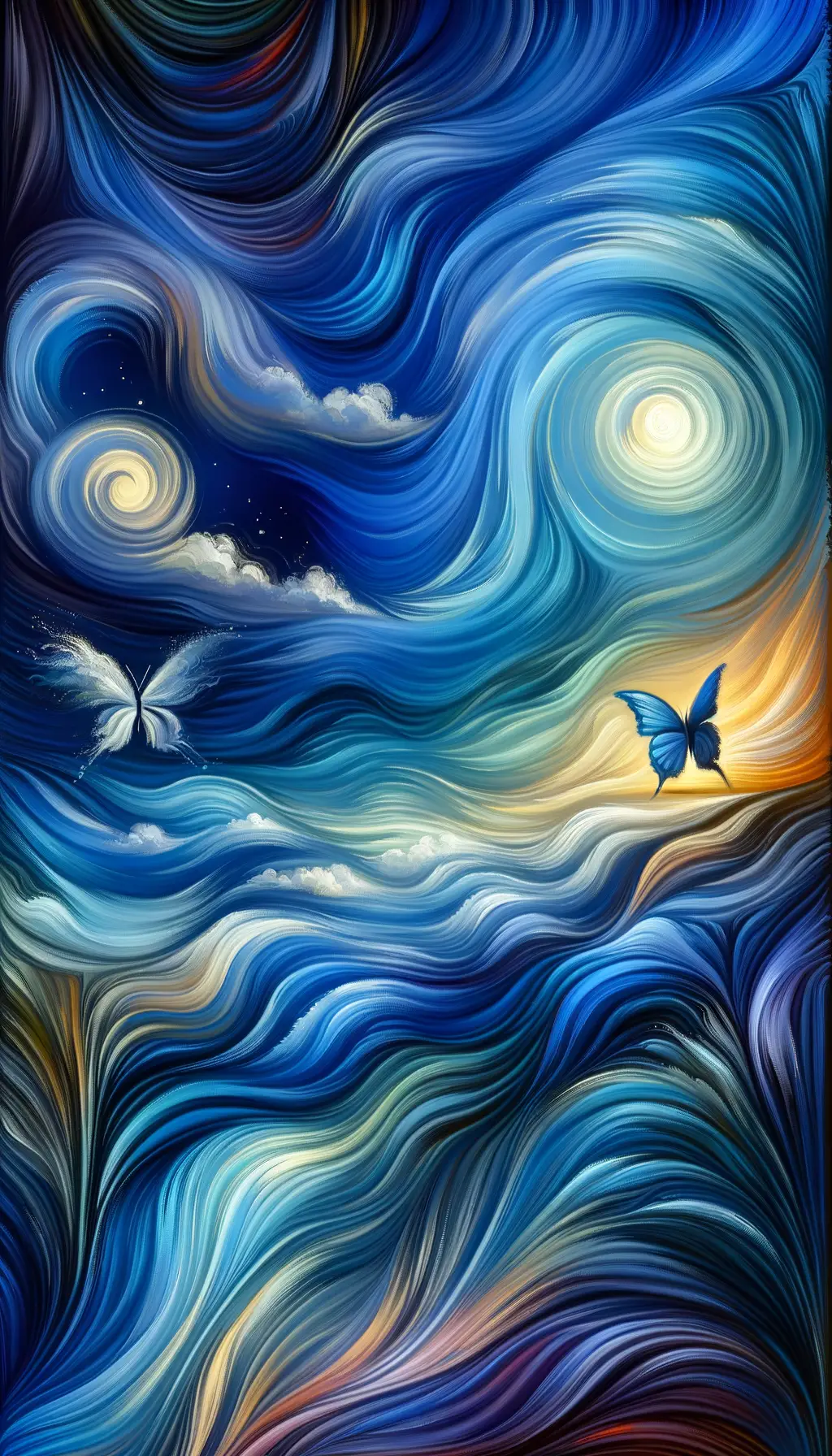 Whispers of Blue Serenity: The Transformative Butterfly Dance