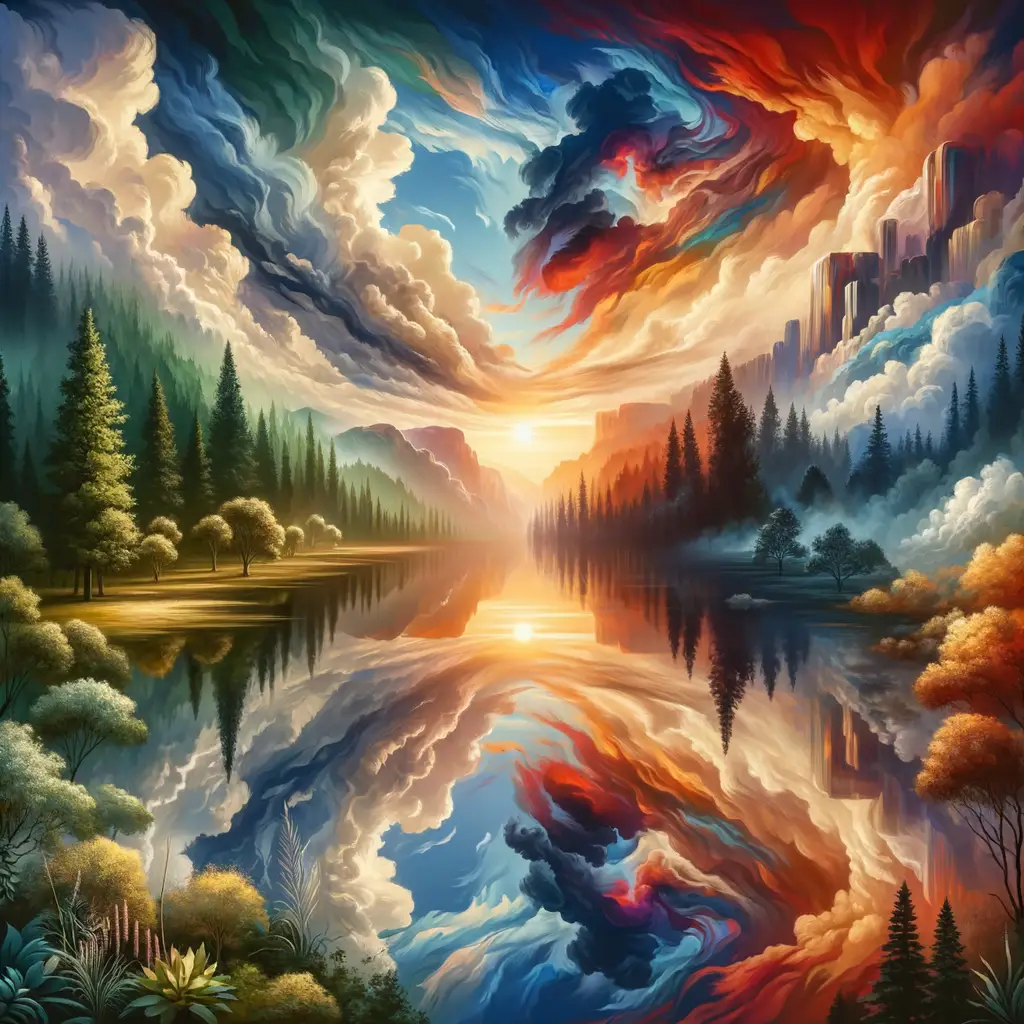 Whispers of Depths: Echoes of Growth and Sunsets