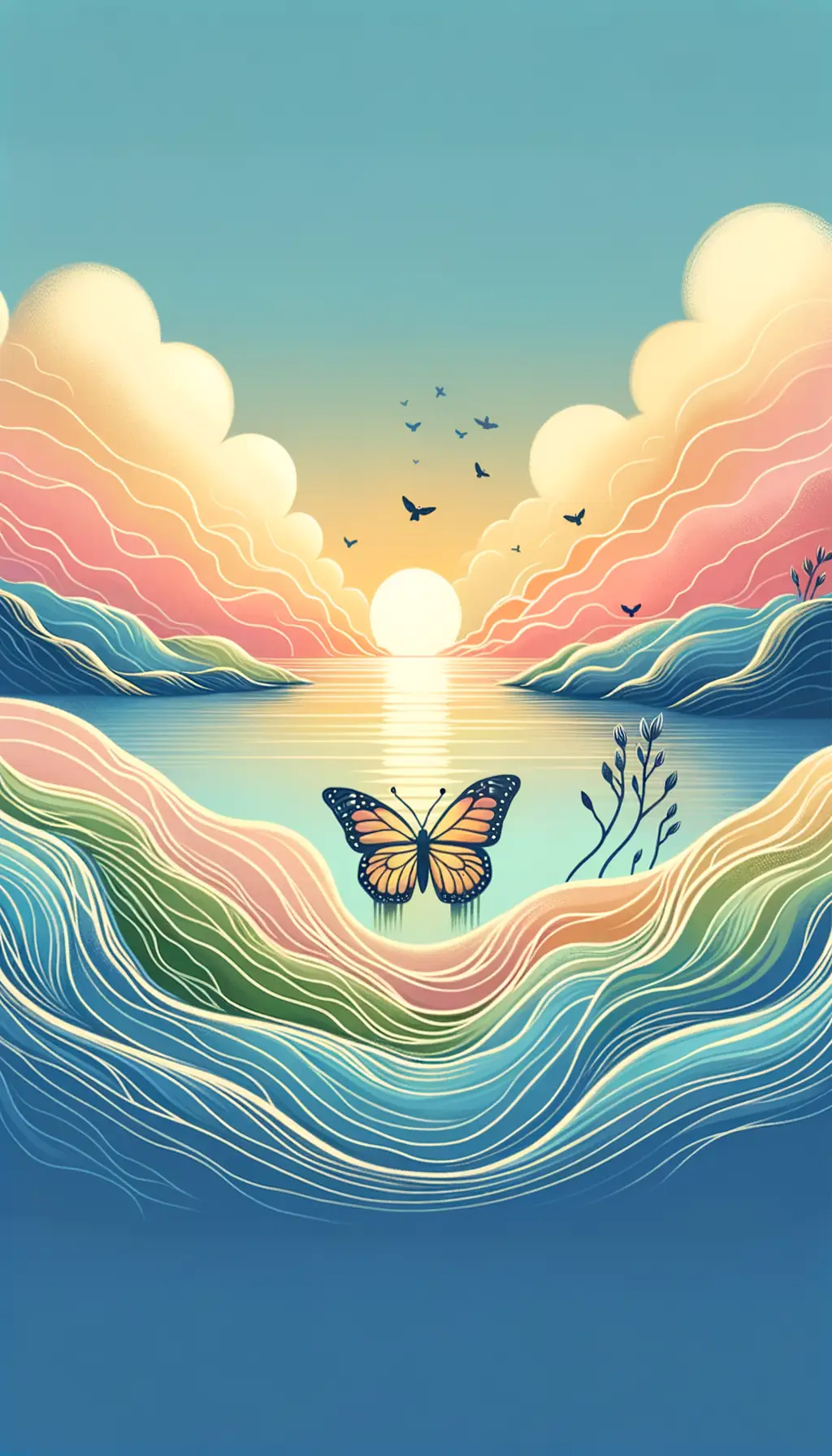 Twilight's Embrace: Emergence of Tranquil Connections