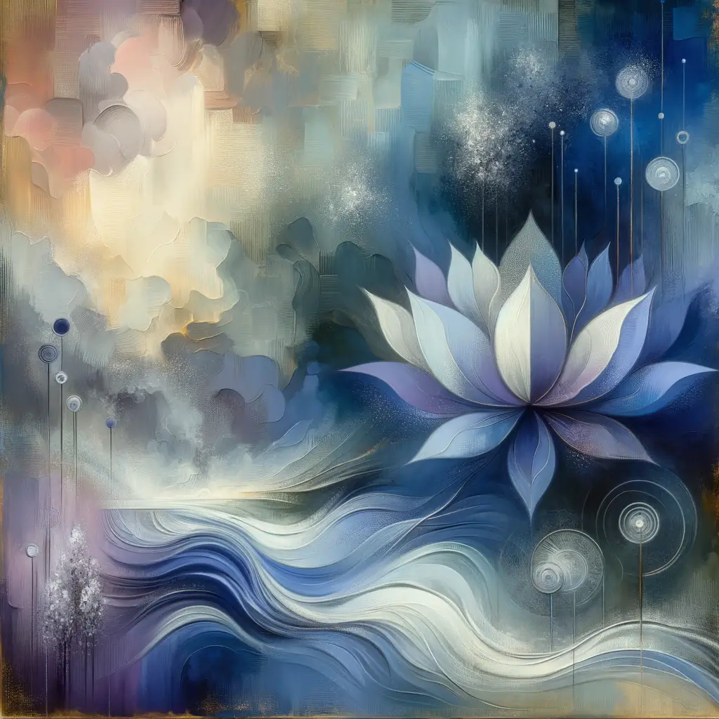 Whispers of Tranquility: A Lotus's Graceful Embrace