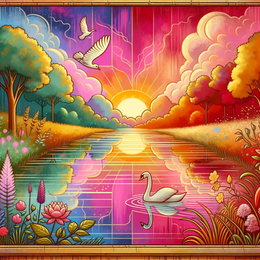 Harmony Unveiled: Tranquil Dawn in the African Meadow