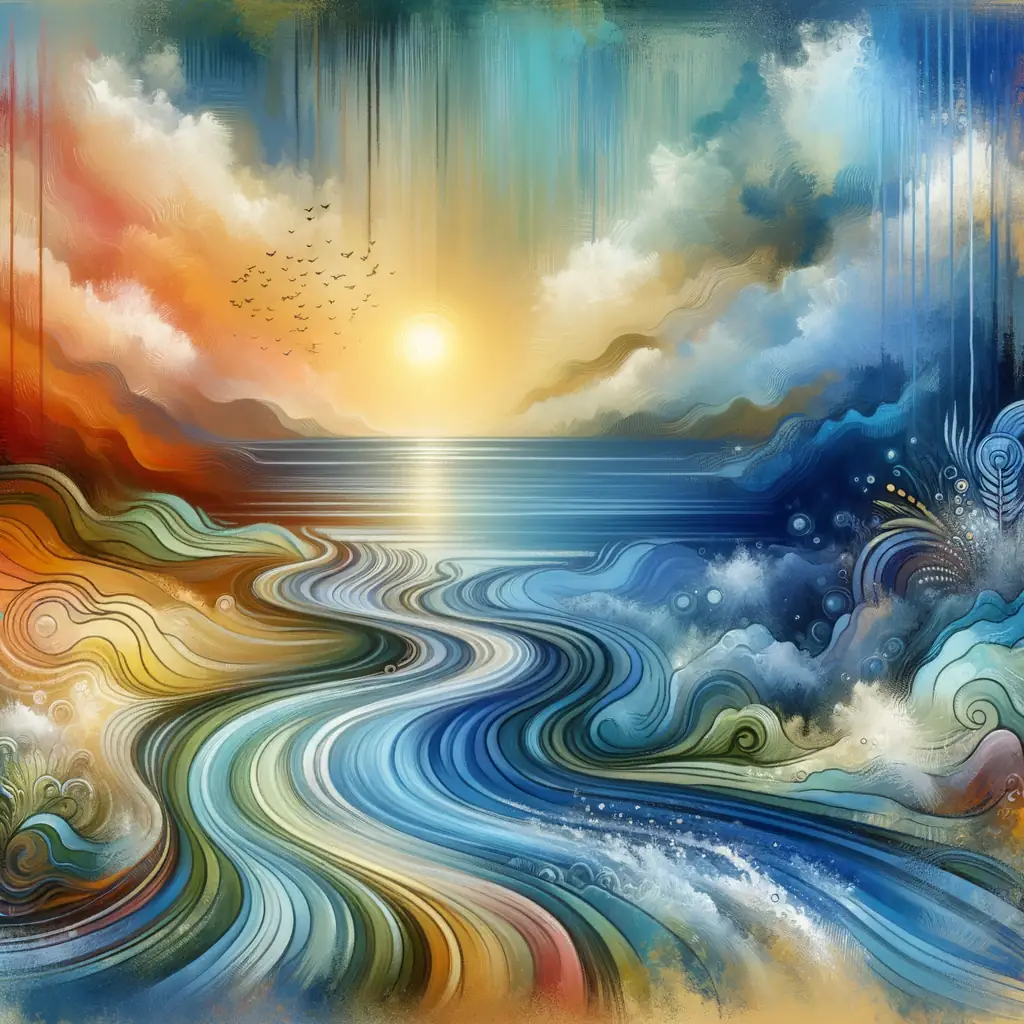 Whispering Serenity: A Sunset's Healing Embrace