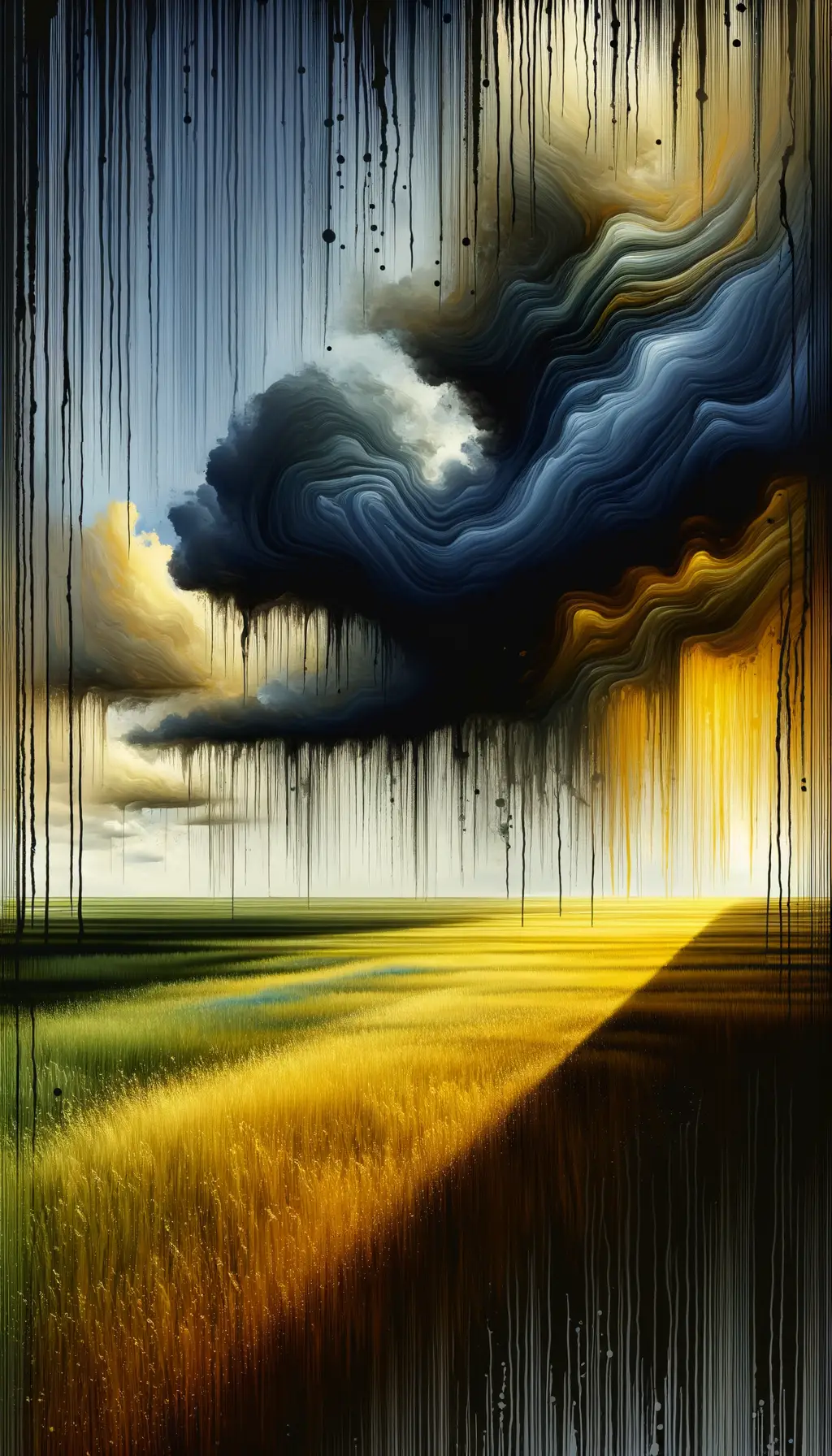 Whispers in the Yellow Storm: A Dance of Emotions
