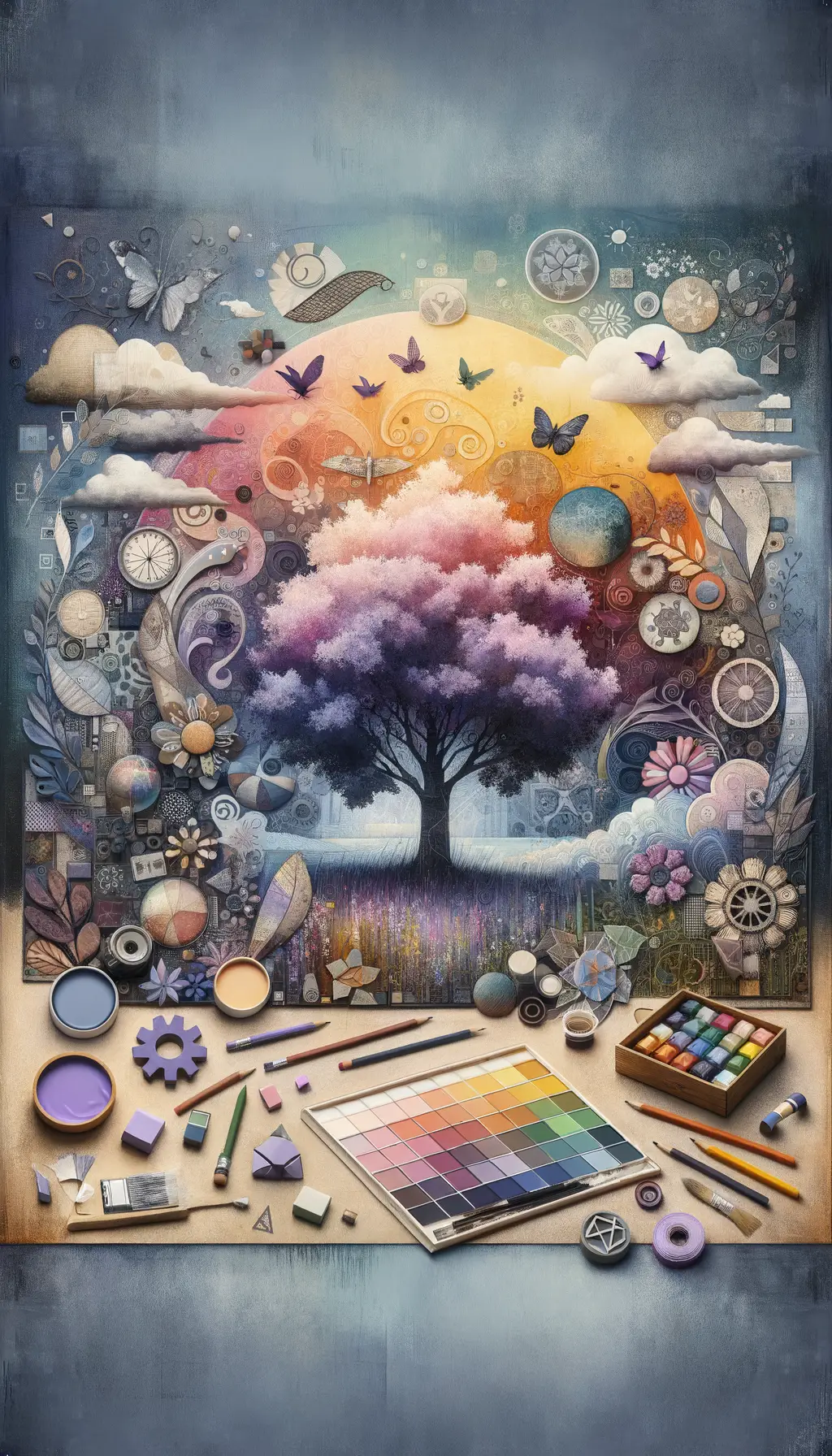 Whispers of Serenity: Lavender Tapestry of Anxiety's Embrace