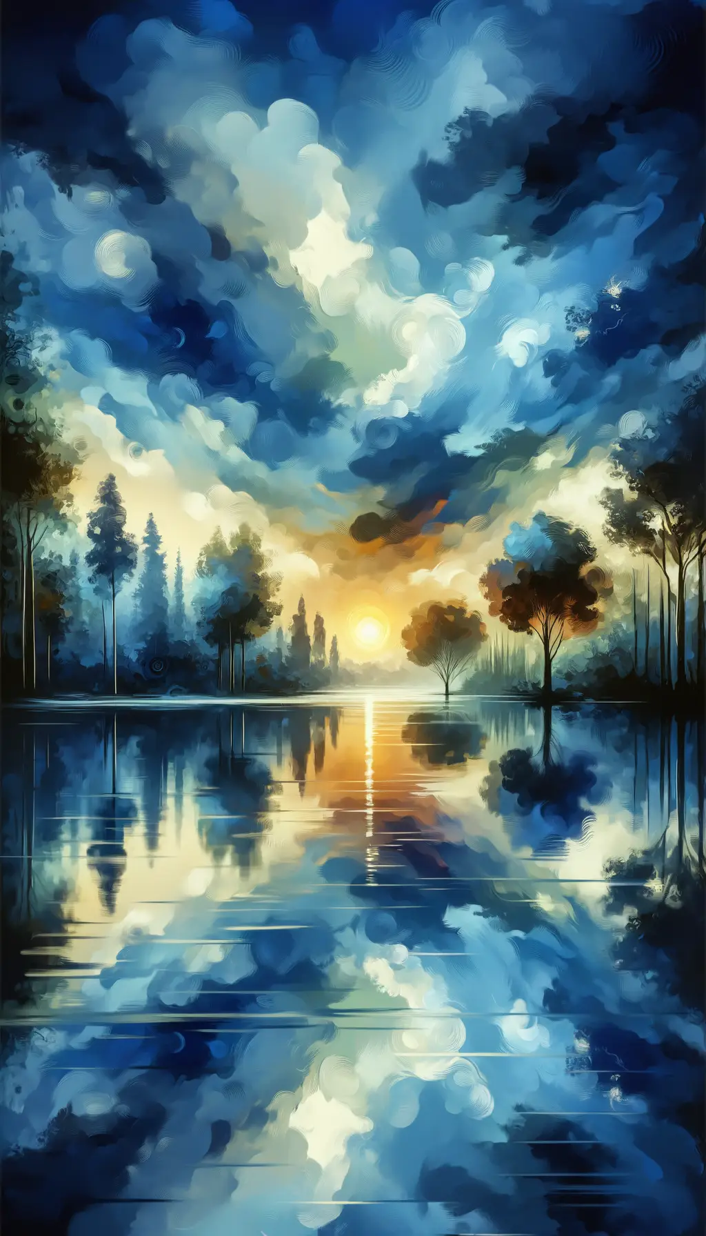 Whispers of Solace: Sunset's Healing Reflection