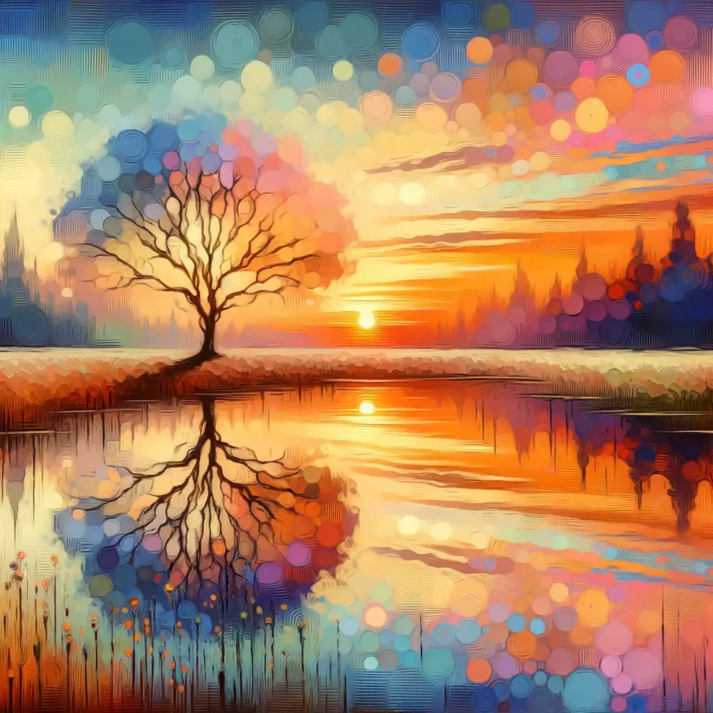 Sunset Reverie: Whispers of Growth in Nature's Embrace