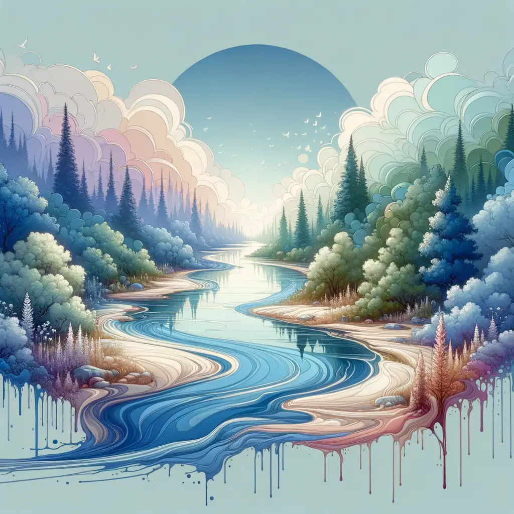 Serenity's Journey: A River's Whisper of Inner Peace