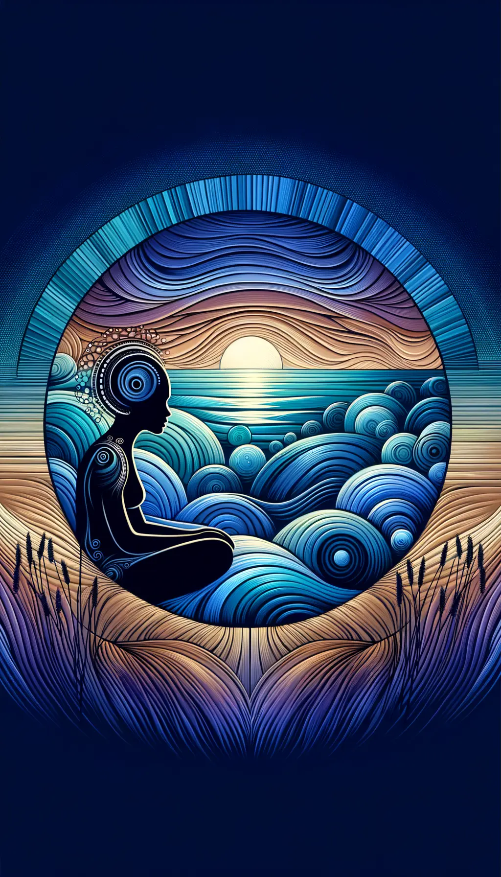 Ocean's Whisper, Lavender Embrace: A Therapy's Warmth