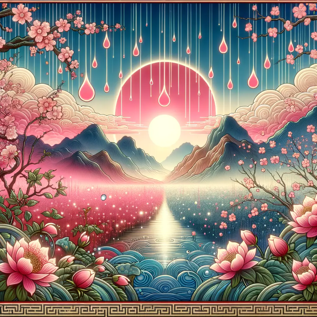 Blossoms of Renewal: A Mountain's Embrace